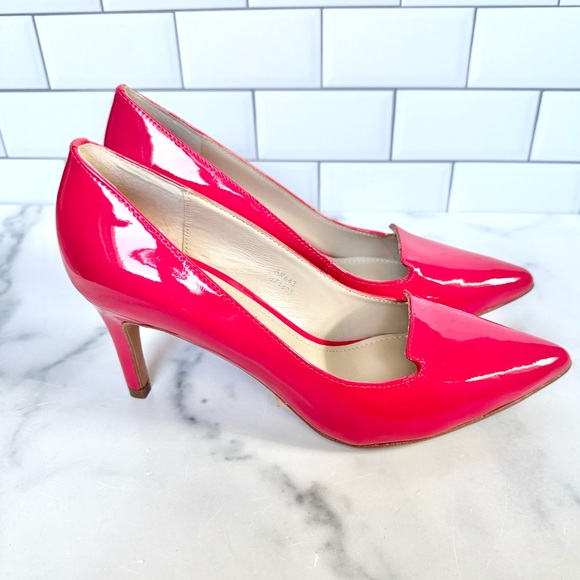 NWOT Boden Women’s Heels Size 8 Pink Patent Leather - Picture 3 of 9